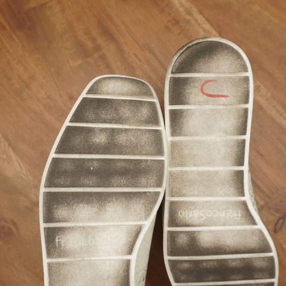 Franco Sarto Womens Boston Faux Leather Snake Loafers Size 7 M Gray White - Picture 12 of 12